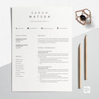 Creative Resume Design Professional - Sarah Watson