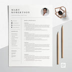 CV Resume Template - Mary Robertson