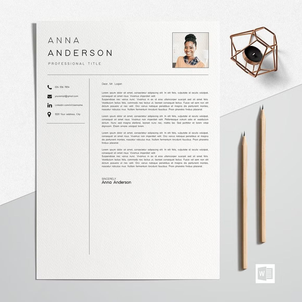 Resume Template CV Professional - Anna Anderson