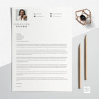 Resume Template Modern with Photo - Samantha Brown
