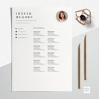 Resume Design CV Template - Skyler Hughes