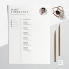 CV Resume Template - Mary Robertson
