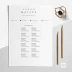 Creative Resume Design Professional - Sarah Watson