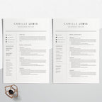 Professional Resume Design Template - Camille Lewis