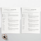 Creative Resume Template Word - Kinsley Johnson