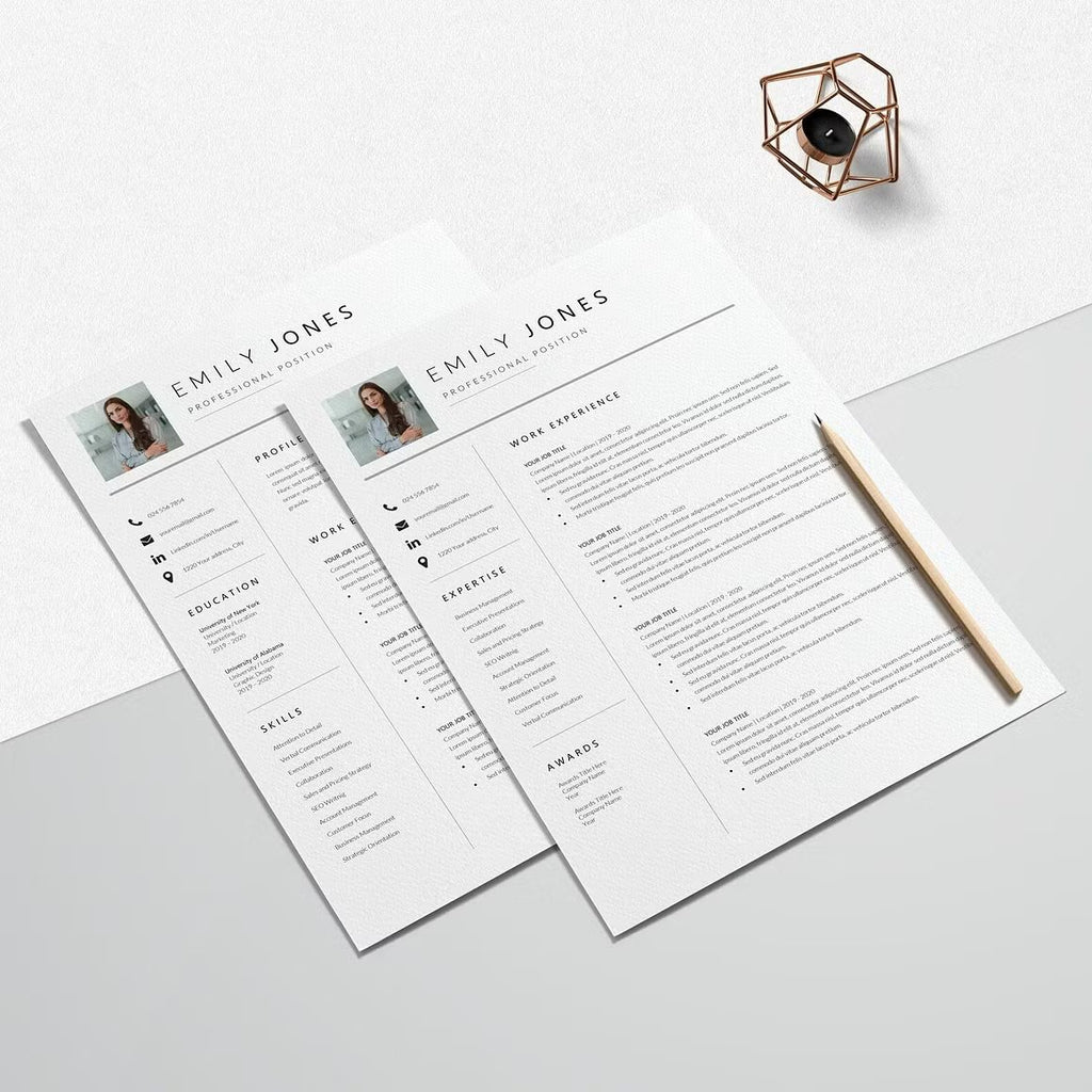 Professional CV Template Word - Emily Jones