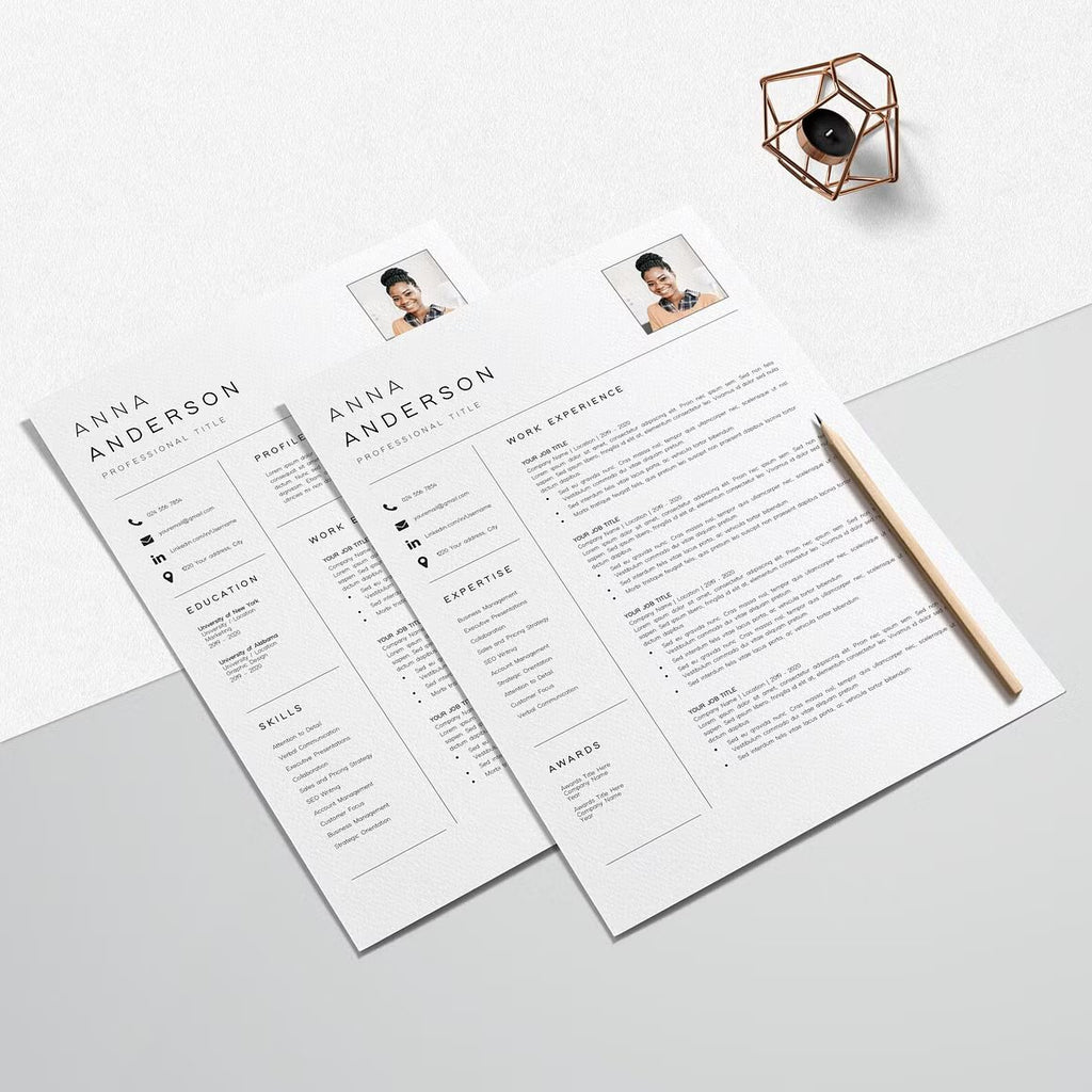 Resume Template CV Professional - Anna Anderson