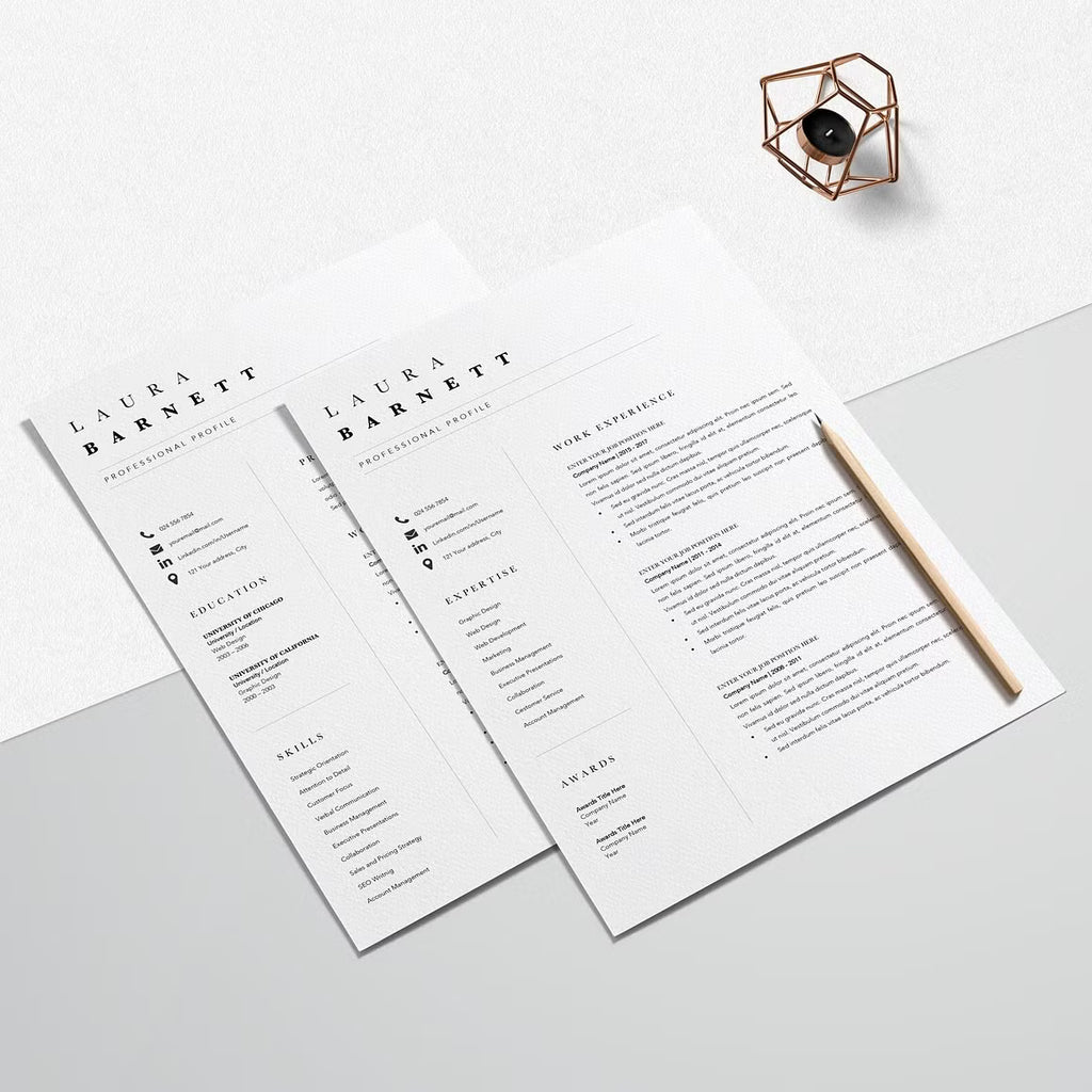 Easy Resume CV Template - Laura Barnett