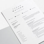 Creative Resume Design Professional - Sarah Watson