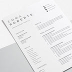 Resume CV Template - Emma Roberts
