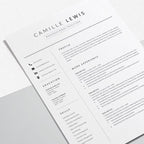 Professional Resume Design Template - Camille Lewis
