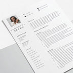 Resume Template Modern with Photo - Samantha Brown