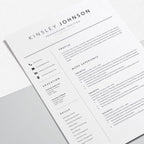 Creative Resume Template Word - Kinsley Johnson