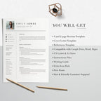 Professional CV Template Word - Emily Jones