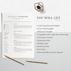Creative Resume Template Word - Kinsley Johnson