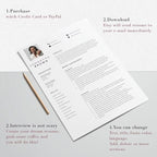 Resume Template Modern with Photo - Samantha Brown